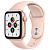 Apple Watch SE GPS, 40mm Gold Aluminium Case with Pink Sand Sport Band - Regular